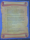 Ten Commandments Scroll